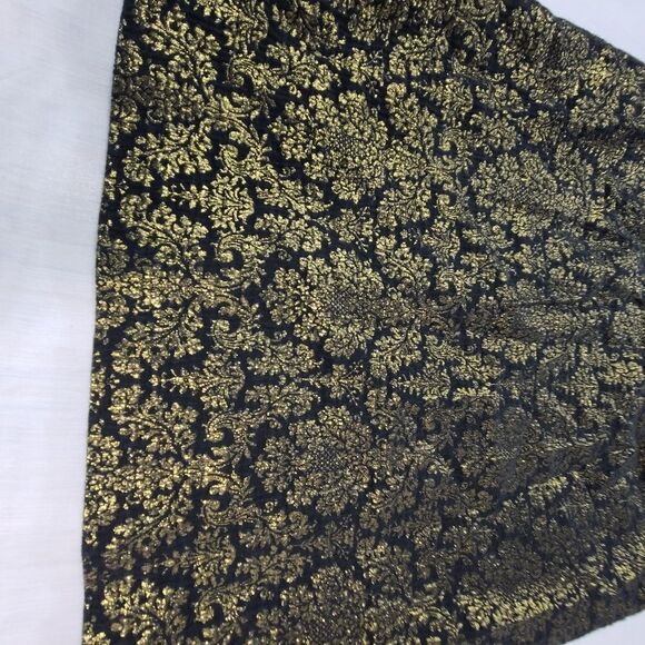 Worthington Gold Metallic Damask Pencil Skirt - Picture 3 of 8